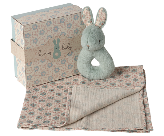 Soft Rabbit Rattle Set