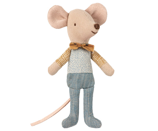 Little Brother Mouse in Matchbox w/Bowtie