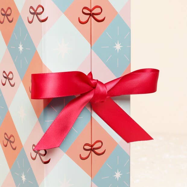 Fill Your Own Christmas Bow Paper Advent