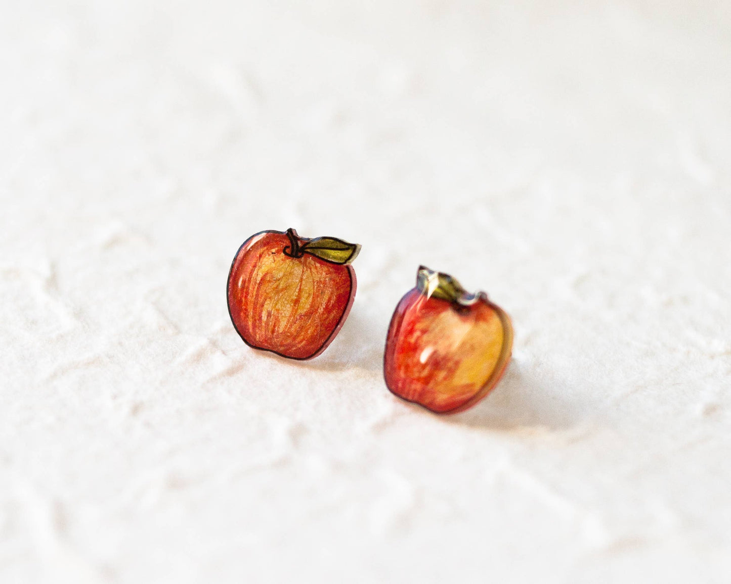 Apple Stud Earrings / Teacher Appreciation Gift