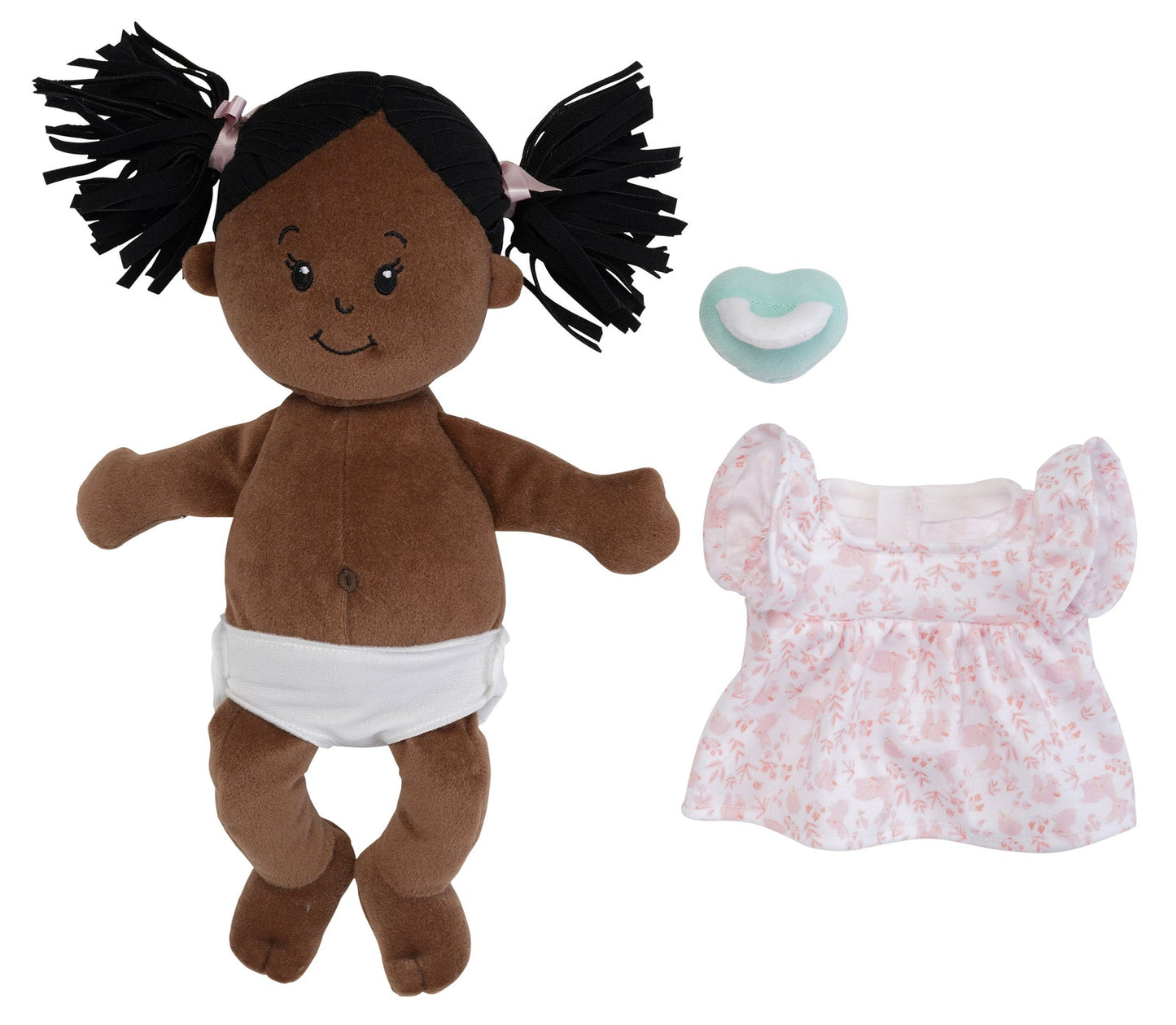 Love, Stella Doll Brown With Black Pigtails
