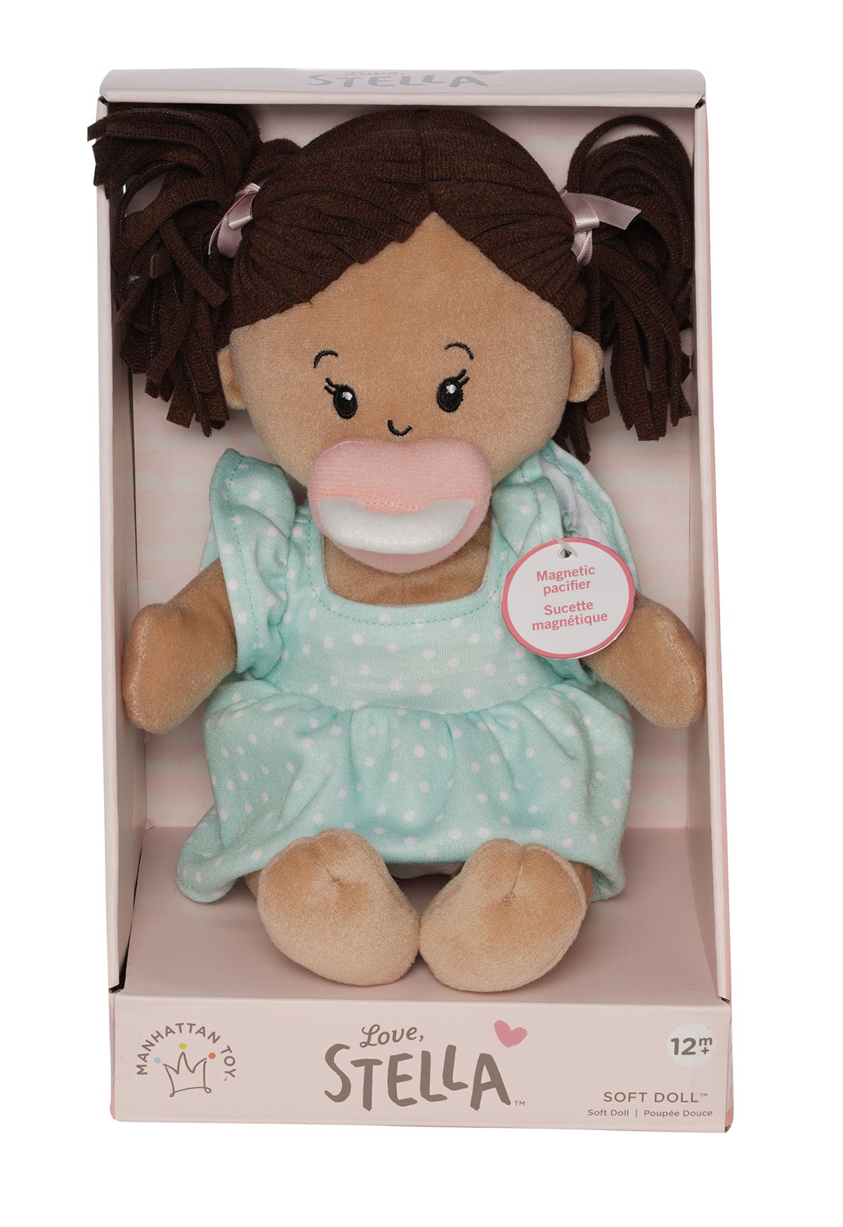 Love, Stella Doll Beige Doll With Brown Pigtails