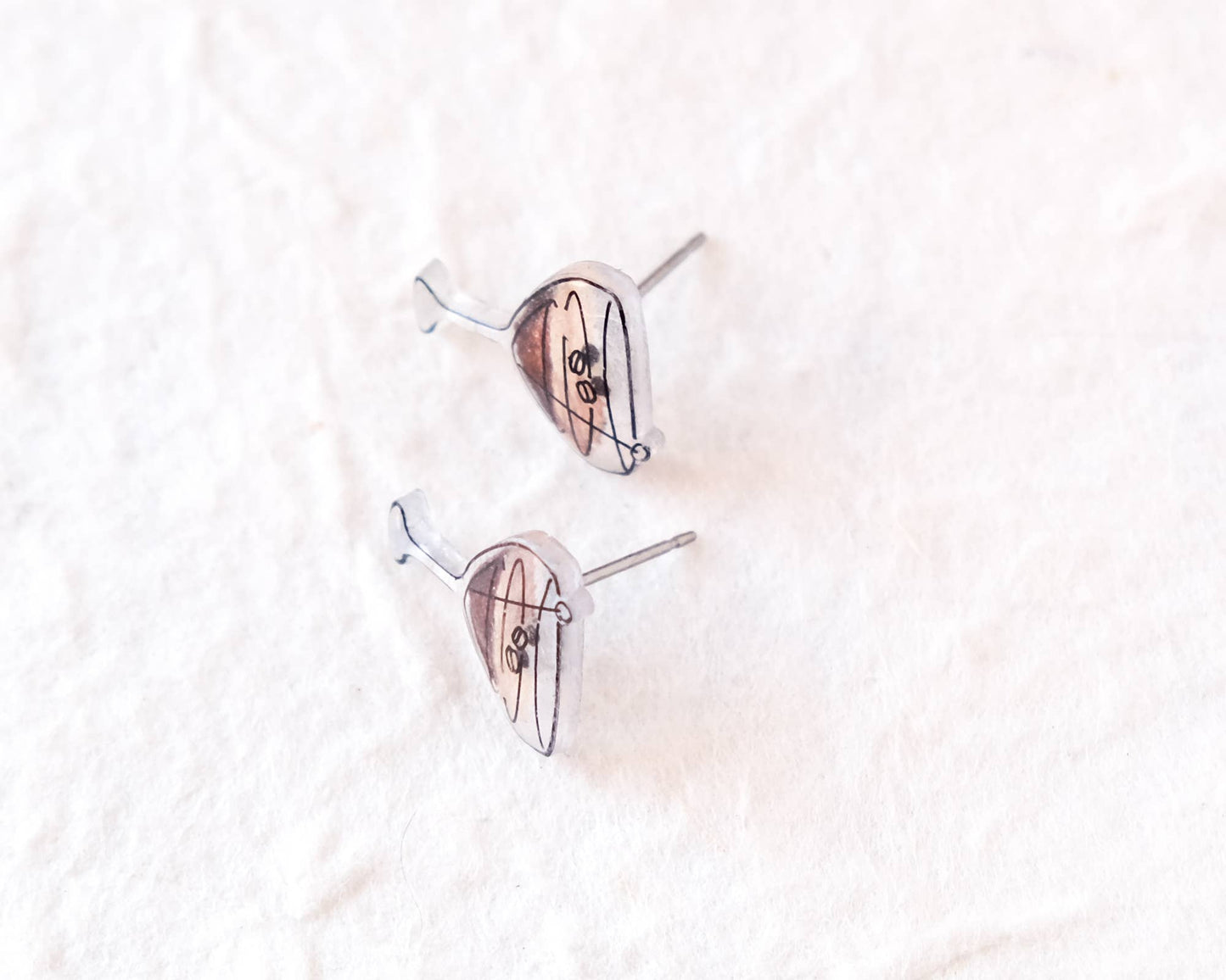 Espresso Martini Stud Earrings – Mini Coffee Cocktail Glass