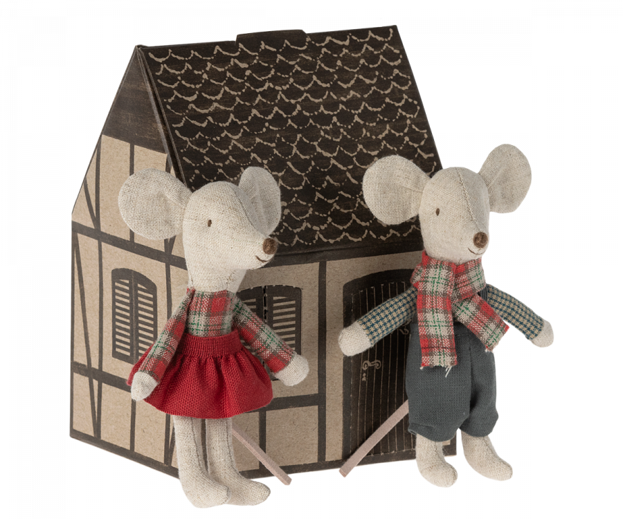 Winter Mice Twins