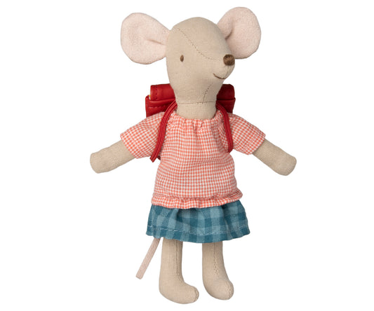 Tricycle Mouse, Big Sister w/Red Bag