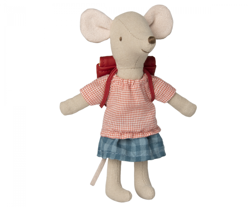 Clothes and Bag for Big Sister Mouse - Red