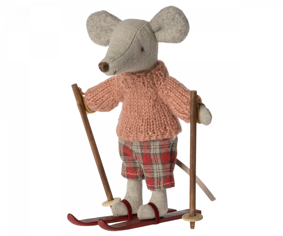 Big Sister Winter Mouse With Ski Set