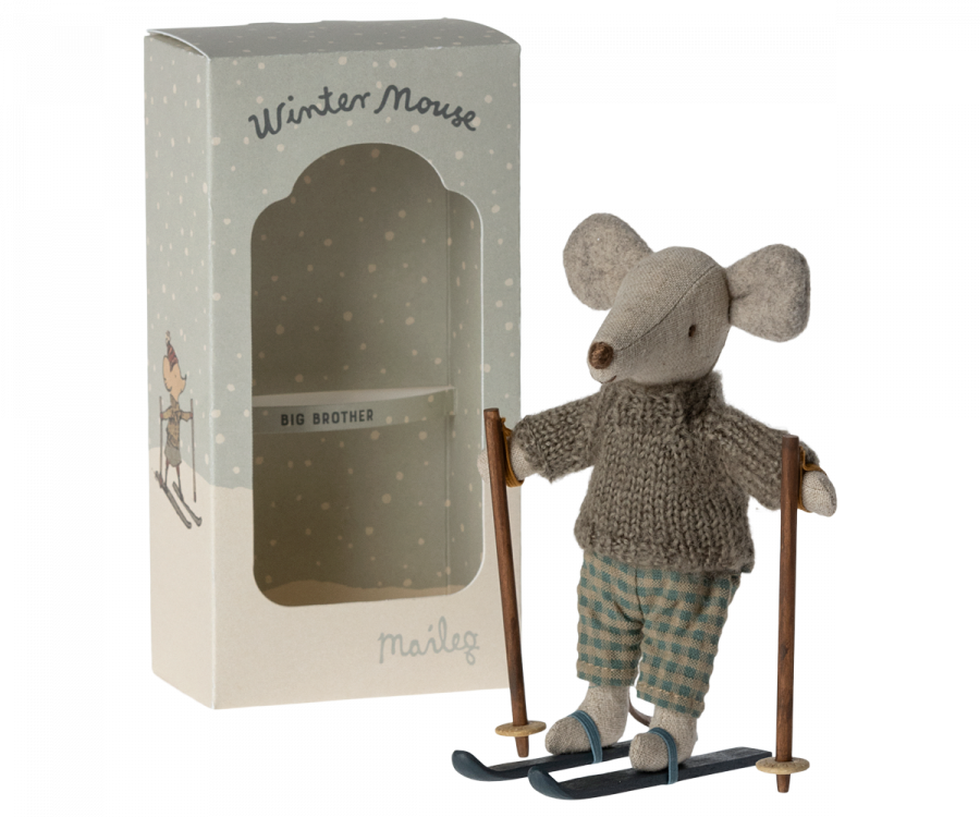 Big Brother Winter Mouse With Ski Set