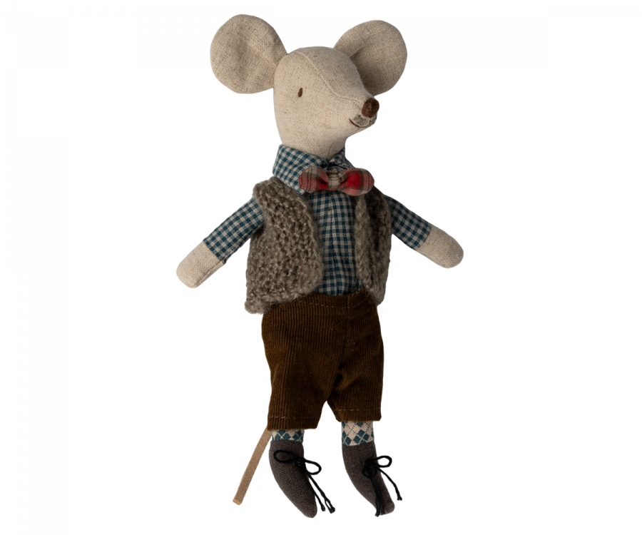 Vest, Pants, and Bowtie for Grandpa Mouse