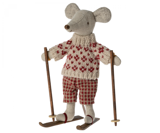 Mum Winter Mouse With Ski Set