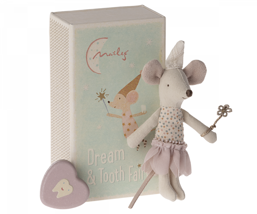 Tooth Fairy Mouse Little Sister In Matchbox