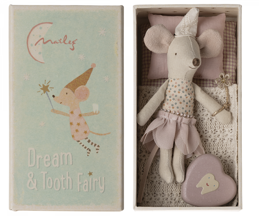 Tooth Fairy Mouse Little Sister In Matchbox