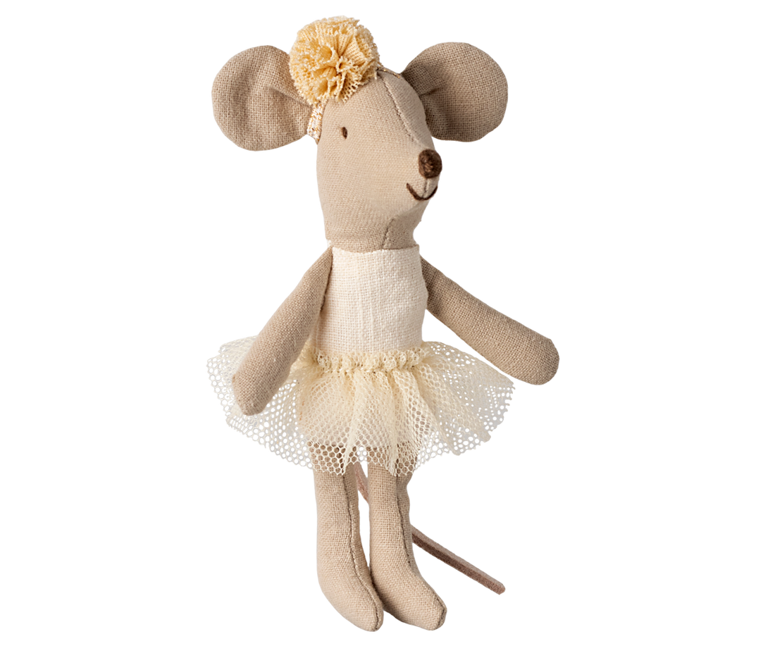 Ballerina Mouse Little Sister - Off White