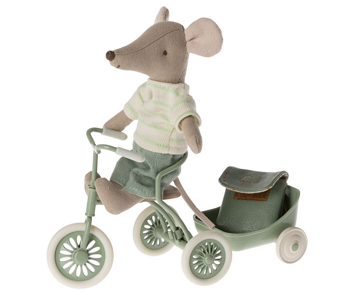 Tricycle Mouse, Big Brother w/Mint Backpack