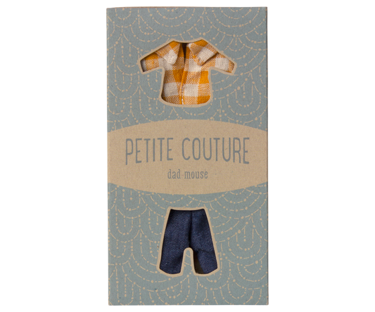 Yellow Checked Shirt and Pants, Dad Mouse