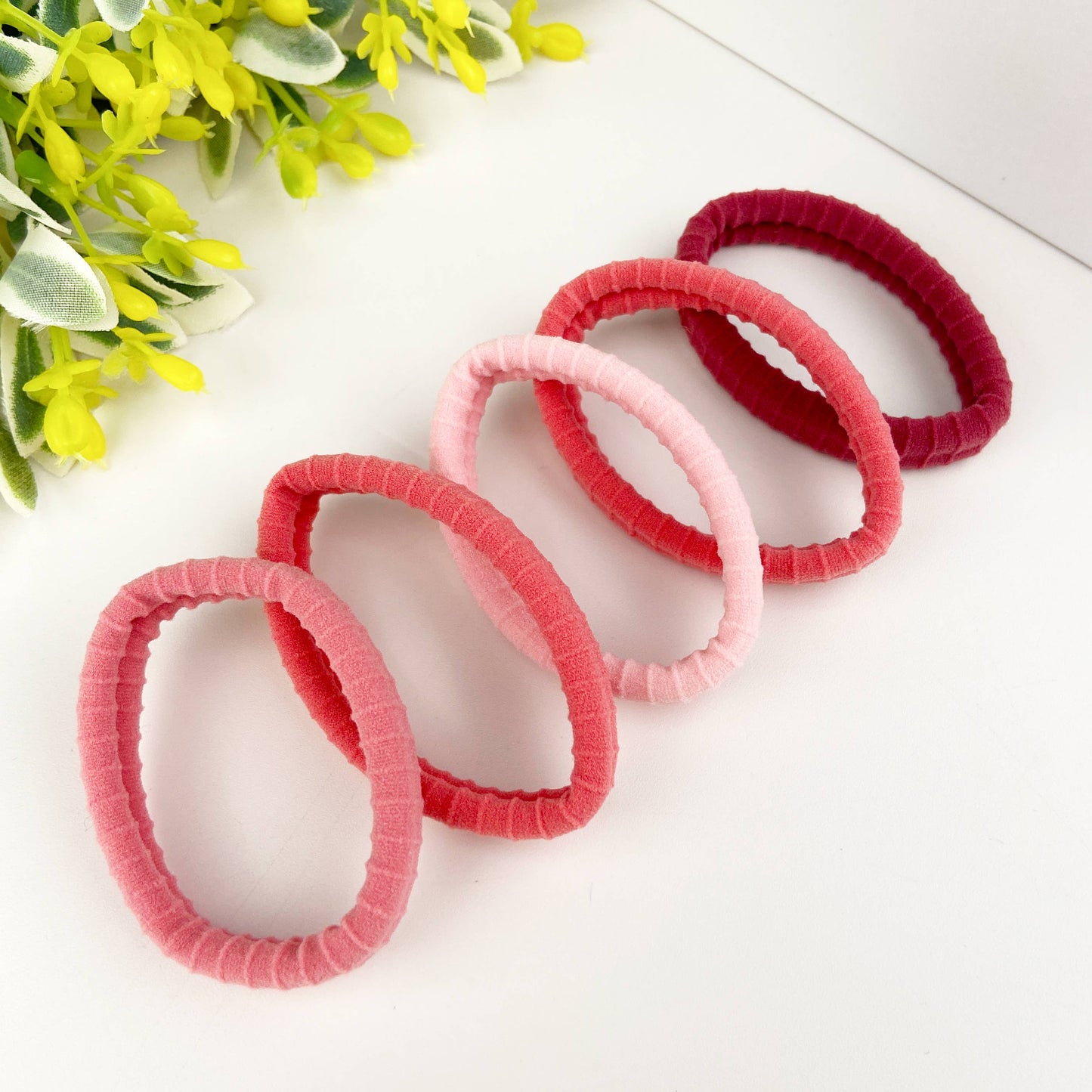 5pcs High elastic daily basic rubber band ponytail hair tie