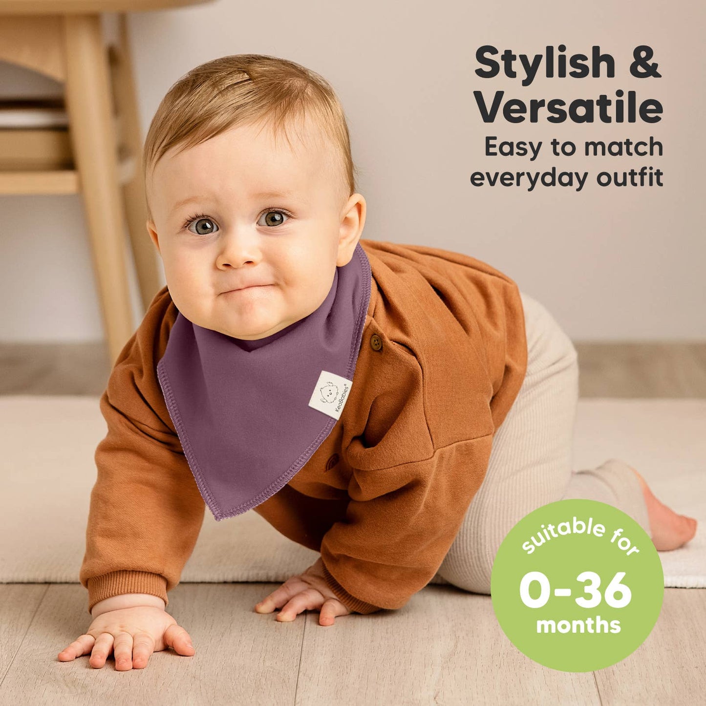 8-pack Baby Bandana Bibs