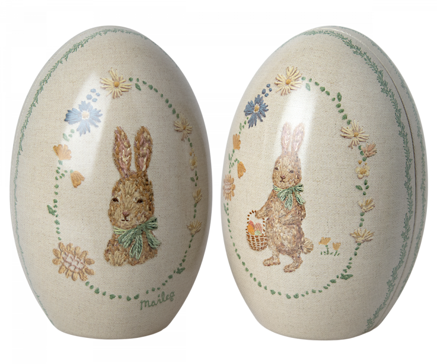 Metal Easter Egg Set of 2