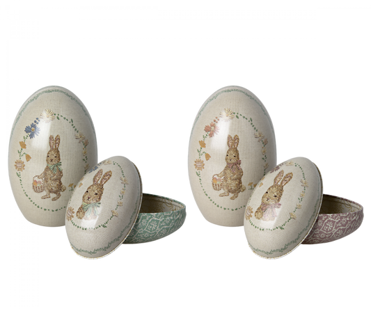 Metal Easter Egg Set of 2