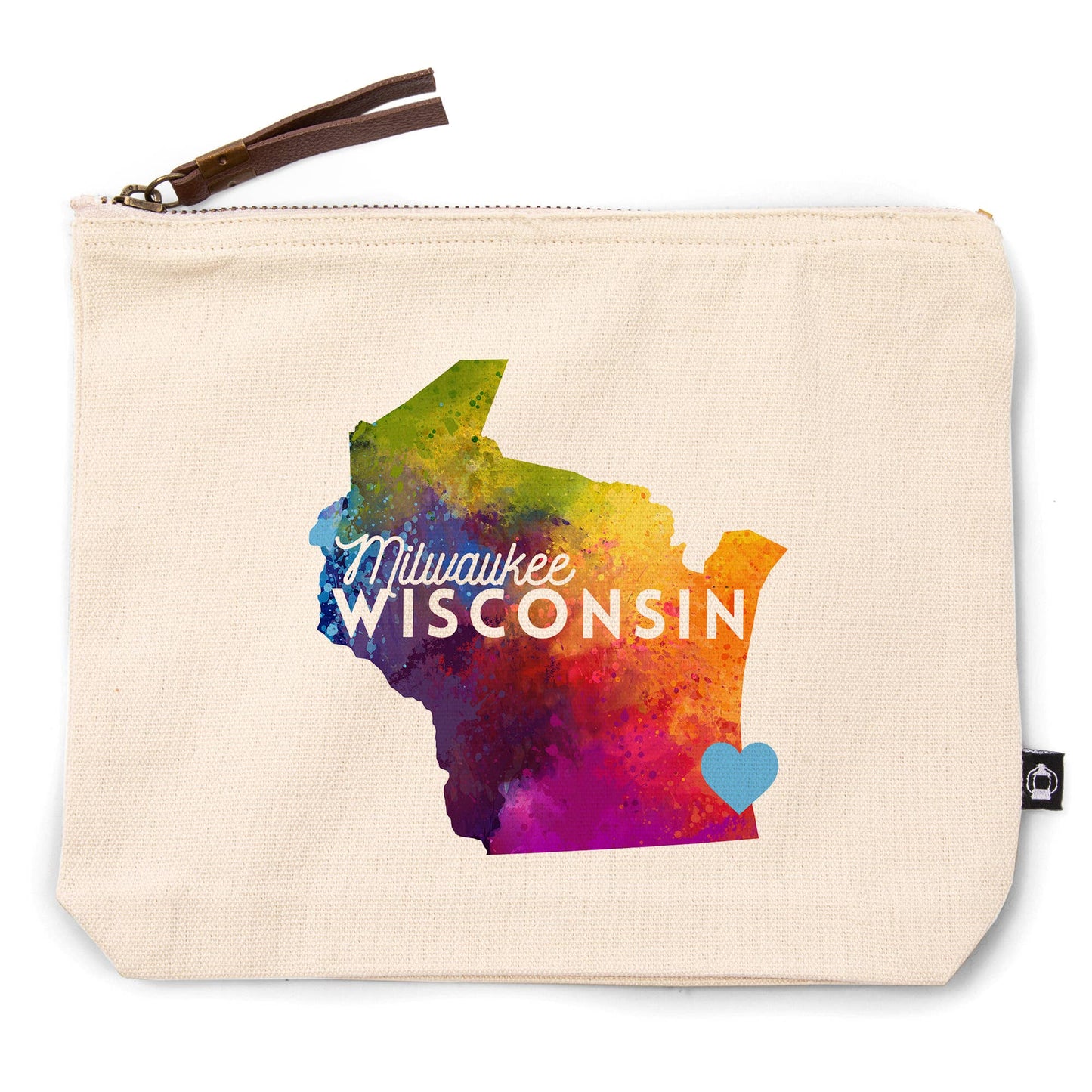 GO BAG POUCH Milwaukee, Wisconsin, State Watercolor