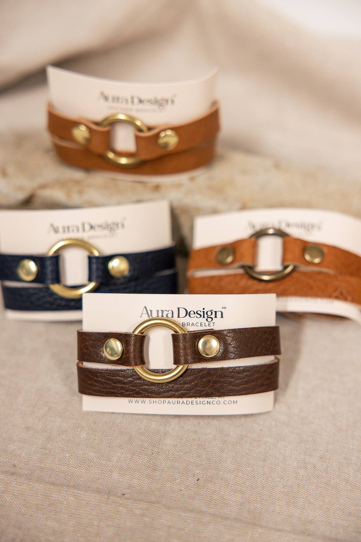 Leather Bracelet - O-Ring Wrap