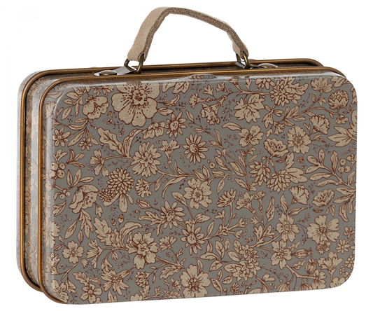 Grey Blossom Small Suitcase
