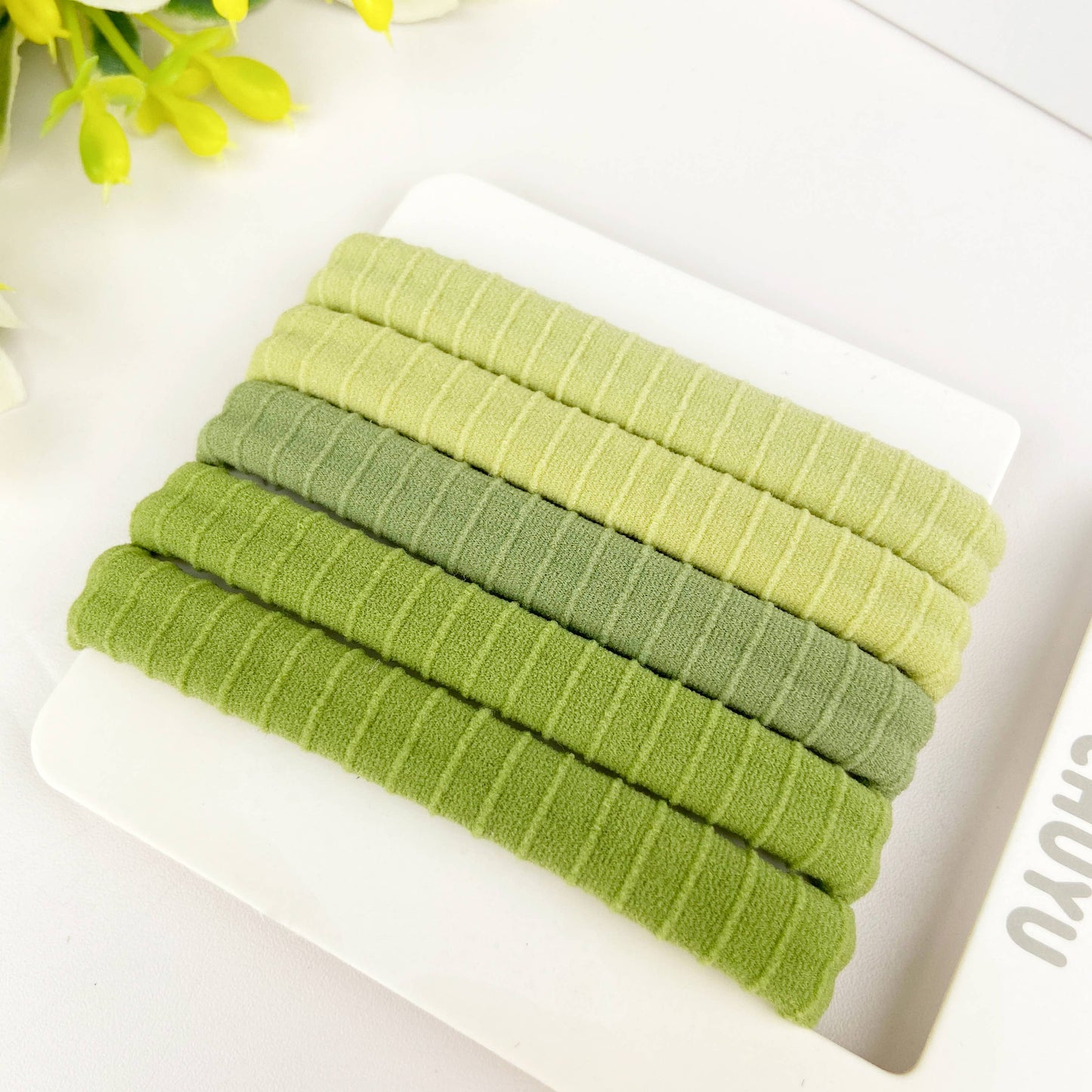 5pcs High elastic daily basic rubber band ponytail hair tie