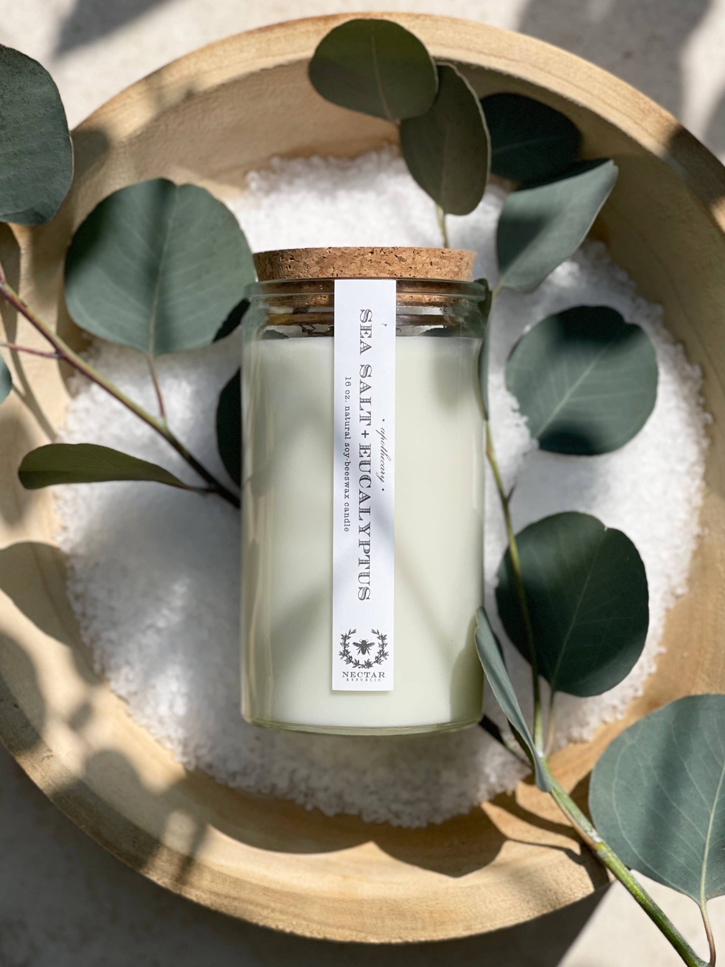Sea Salt + Eucalyptus Apothecary Candle