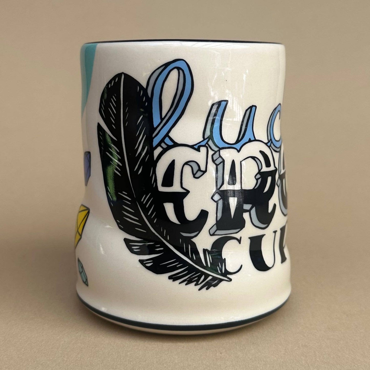 Lucky Crow Cup - XLarge Ceramic Mug