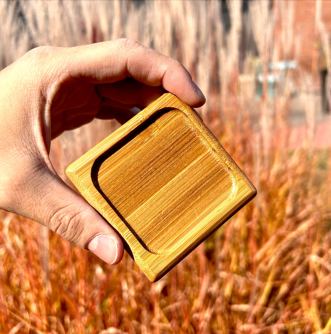 Bamboo Drip Catcher / Plant Saucer / Teabag Tray