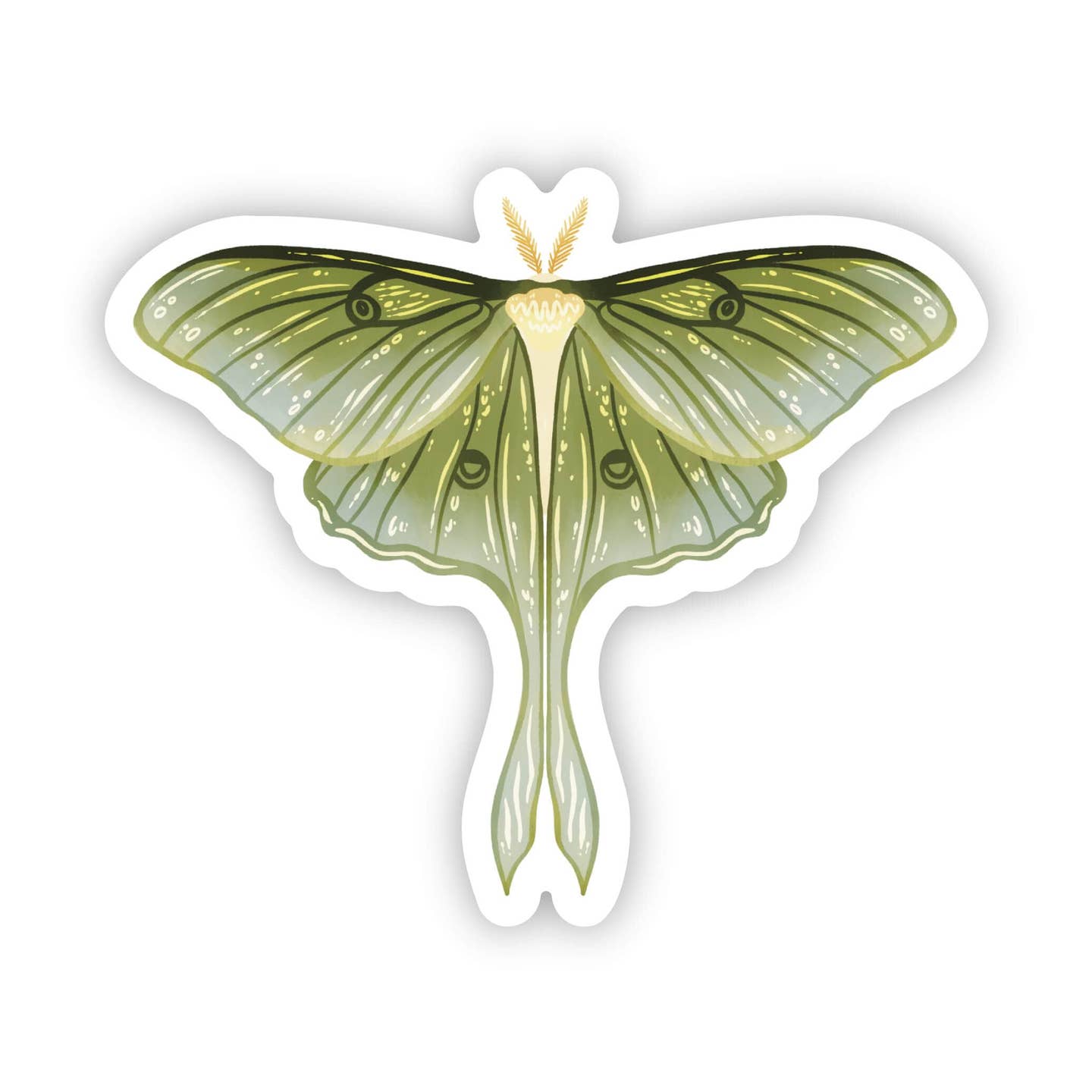 Moth Sticker (Green)