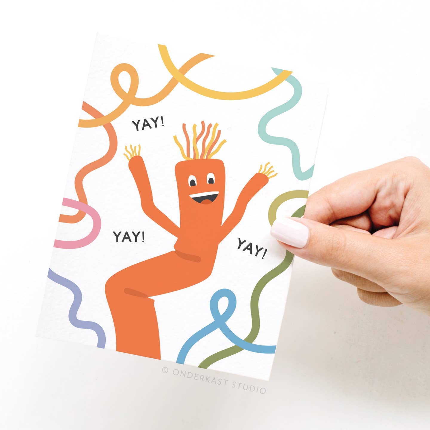 Yay Wacky Waving Inflatable Tube Man Greeting Card