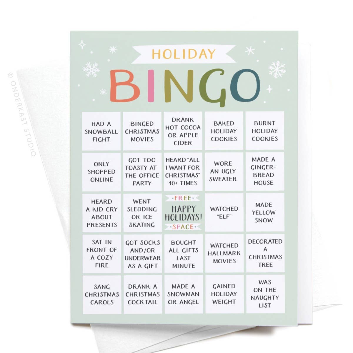 Holiday Bingo Greeting Card