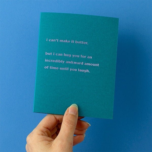 Awkwardly Long Hug Greeting Card