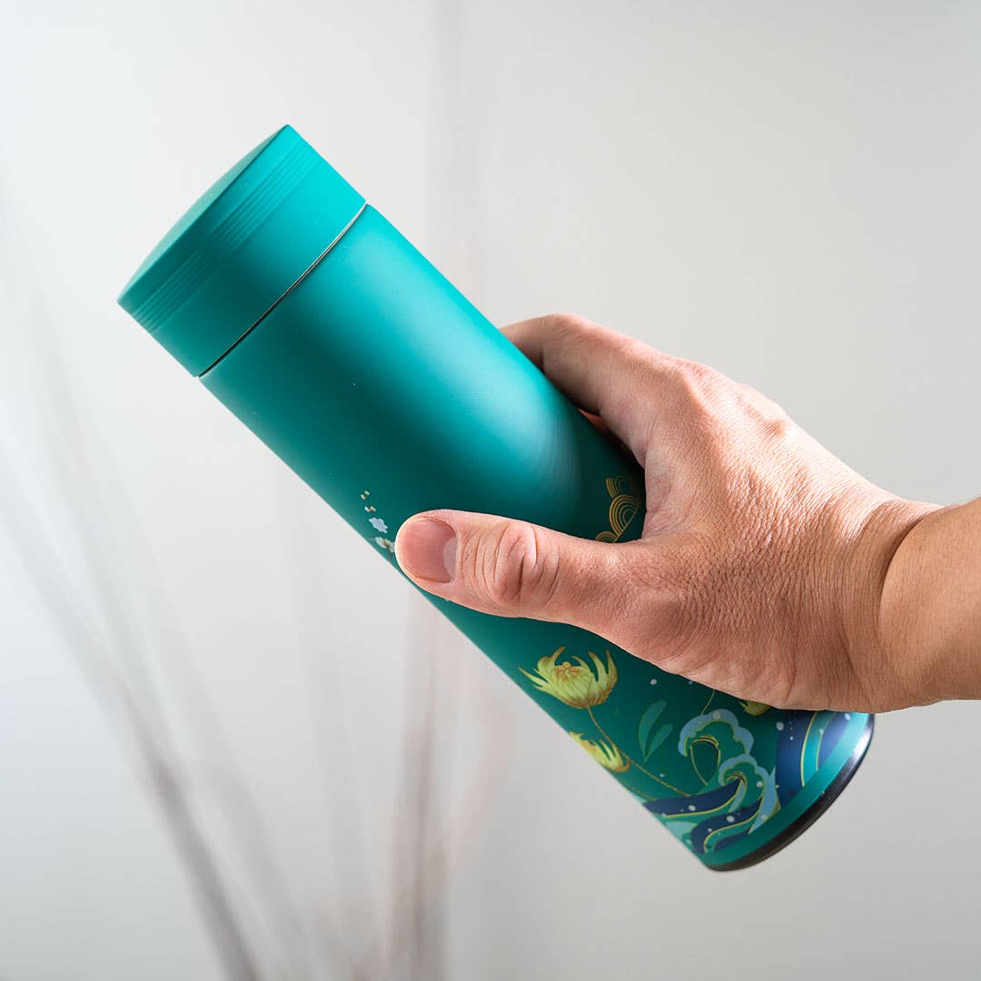Teal 17oz Vacuum Insulated Stainless Steel Thermos Flask