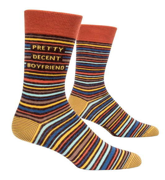 Pretty Decent Boyfriend Men's Crew Socks