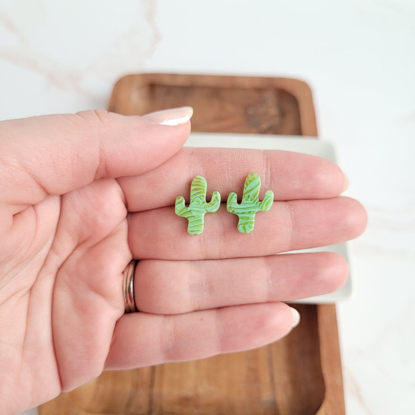 Acrylic Cactus Studs