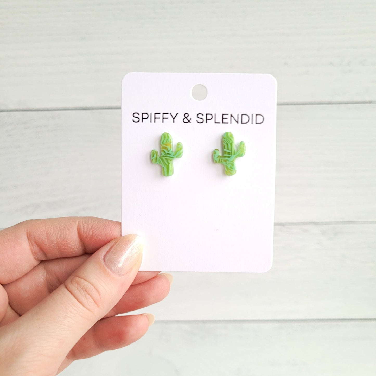 Acrylic Cactus Studs