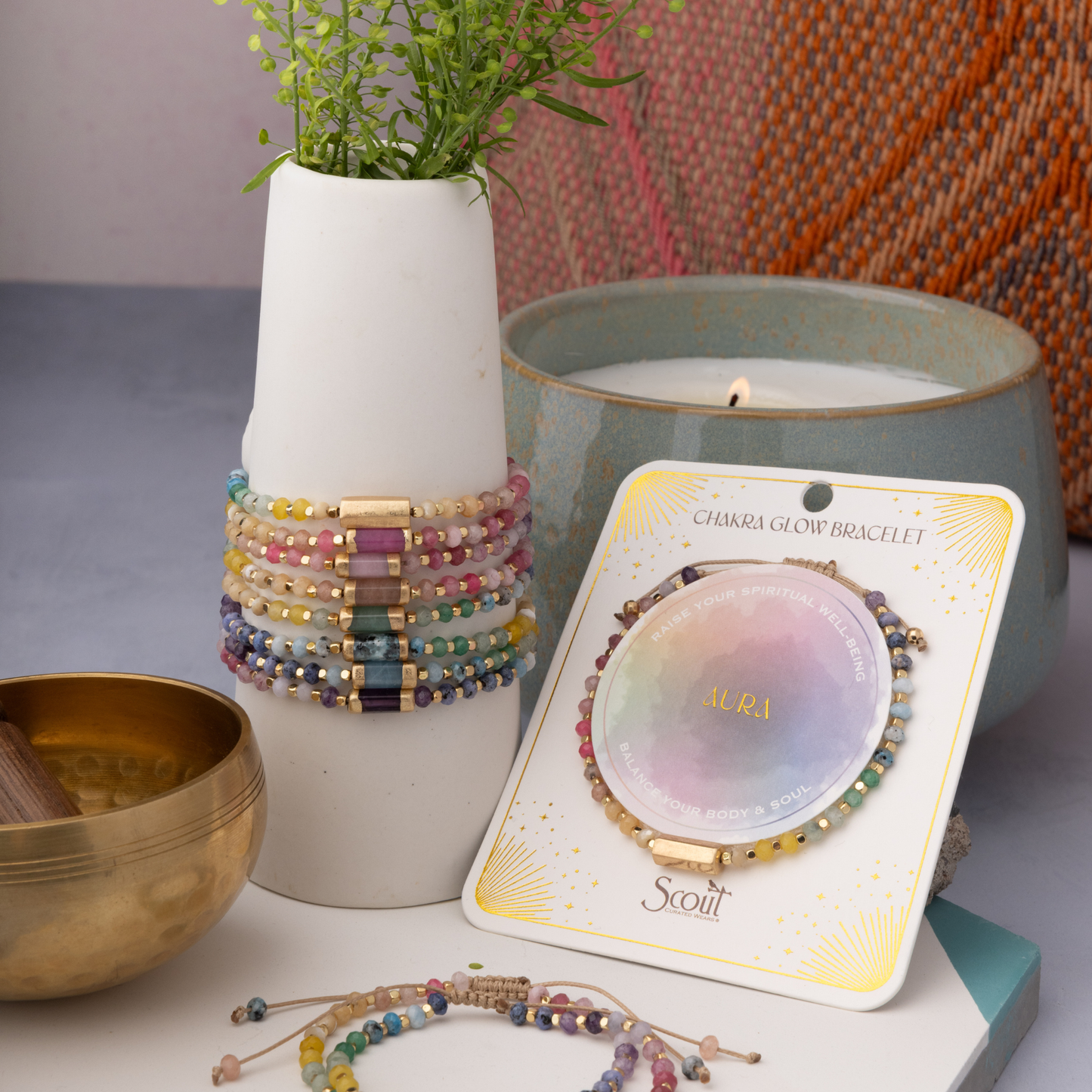 Chakra Glow Bracelet - Joy/Heart/Gold
