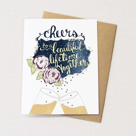 Cheers to a Beautiful Lifetime Together Card