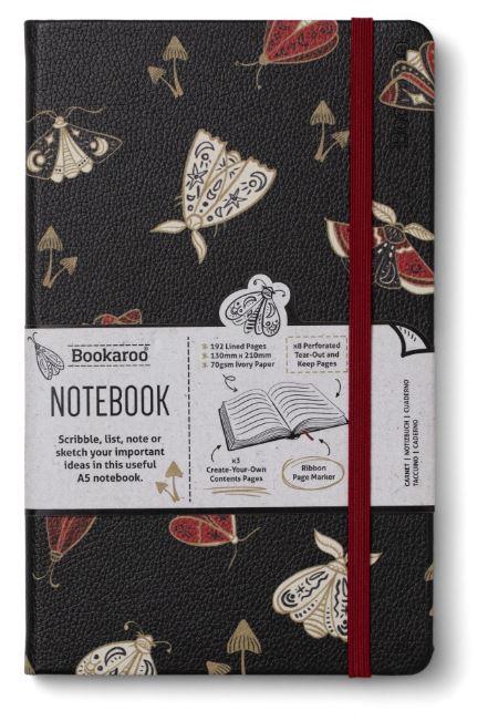 Bookaroo A5 Notebook Dark Moths