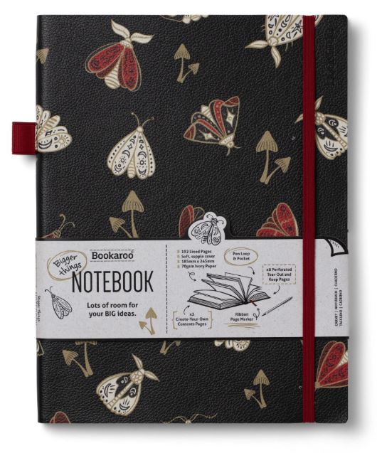 Bookaroo Bigger Things Notebook Dark Moths