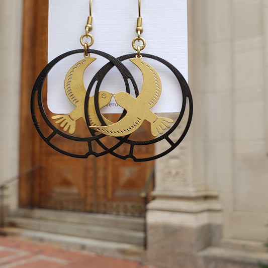 Soar - Mixed Metal Statement Earrings