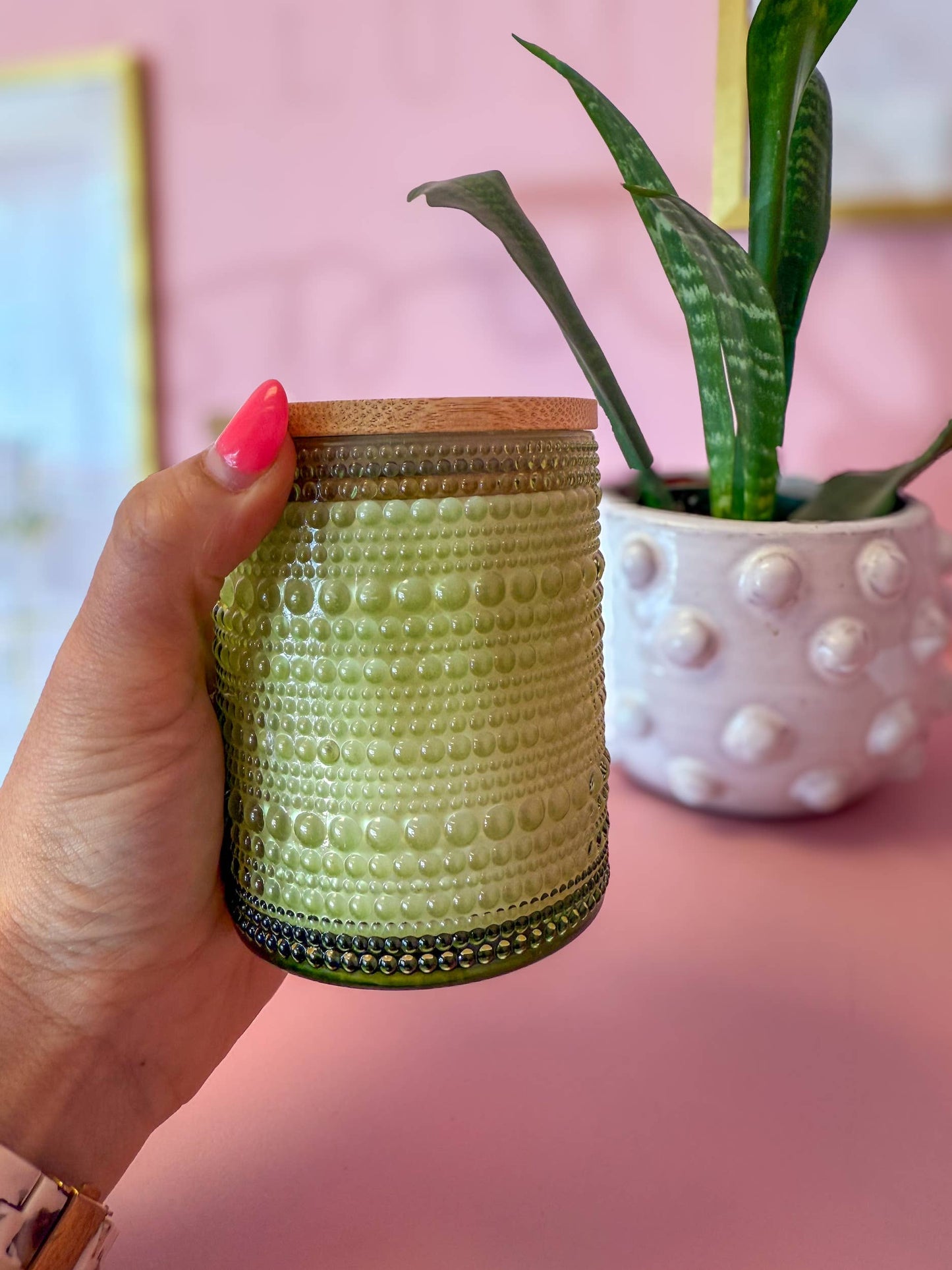 Mango Basil – Limited Edition Bubble Glass Candle