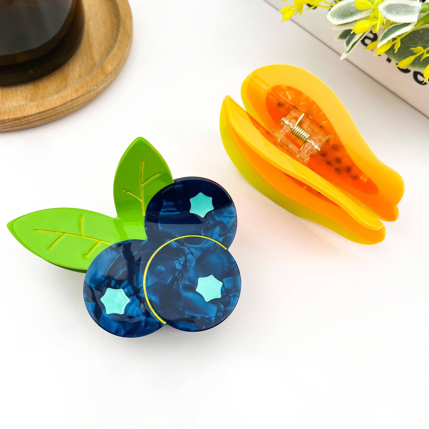 Blueberry Hair Claw Clip