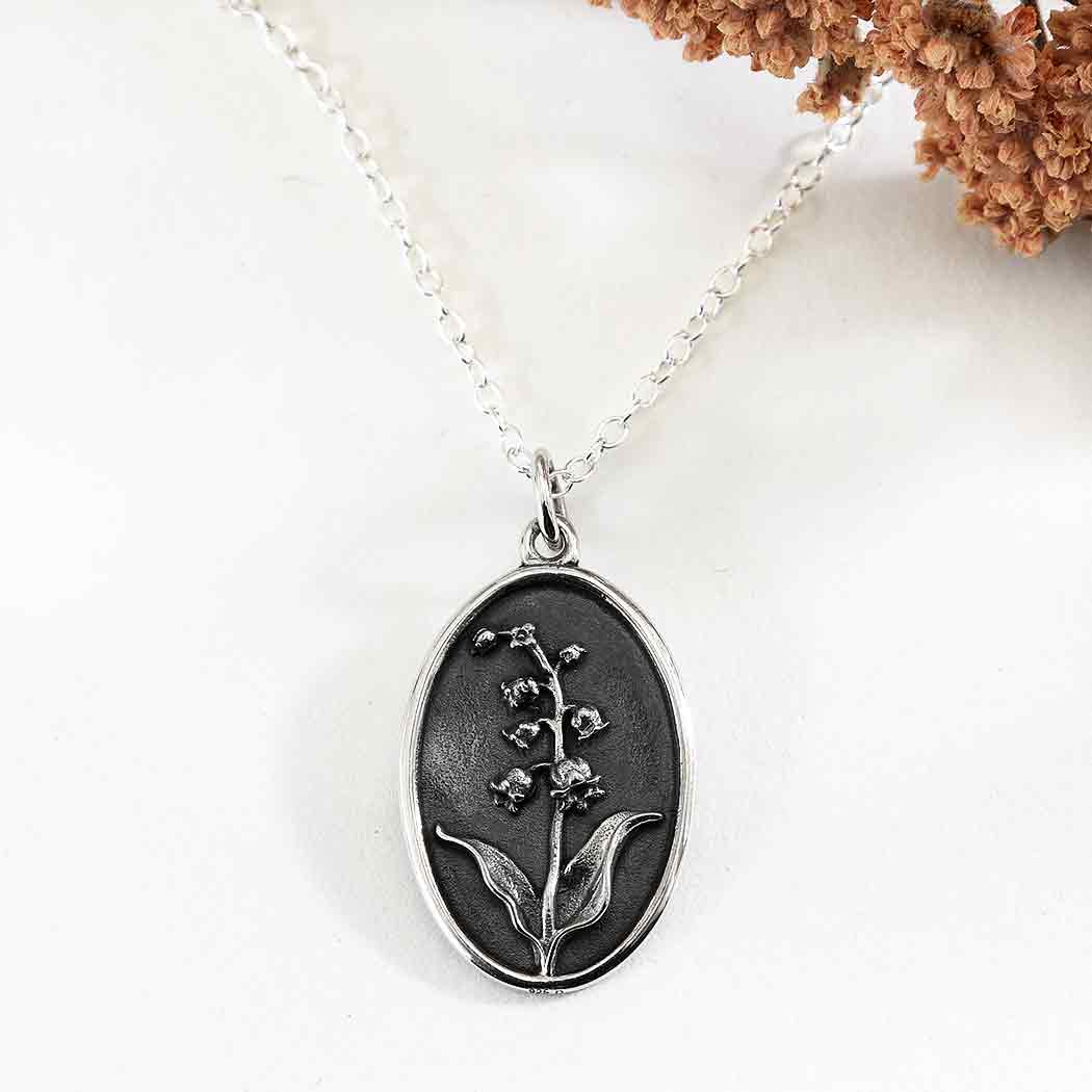 Sterling Silver Birthflower Necklaces