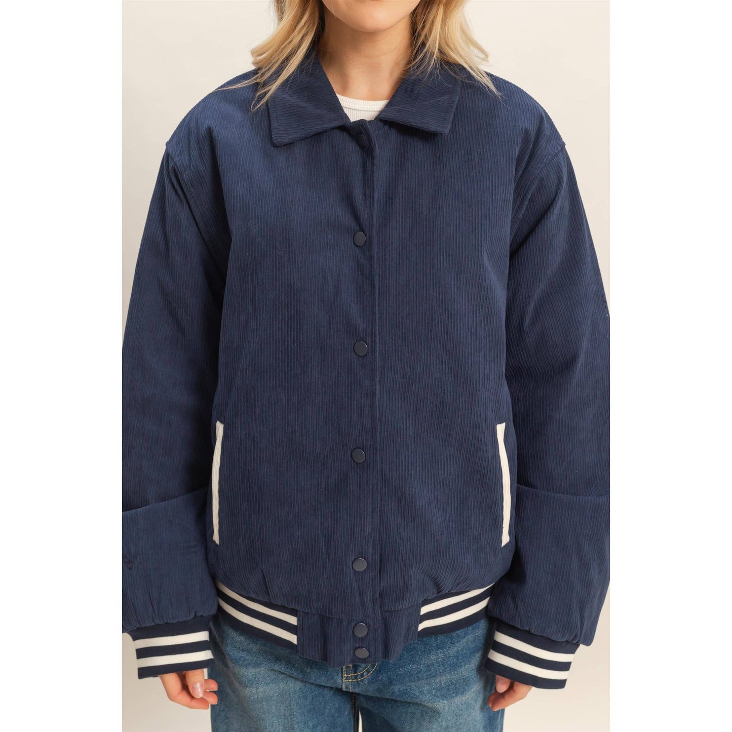 Corduroy Varsity Jacket