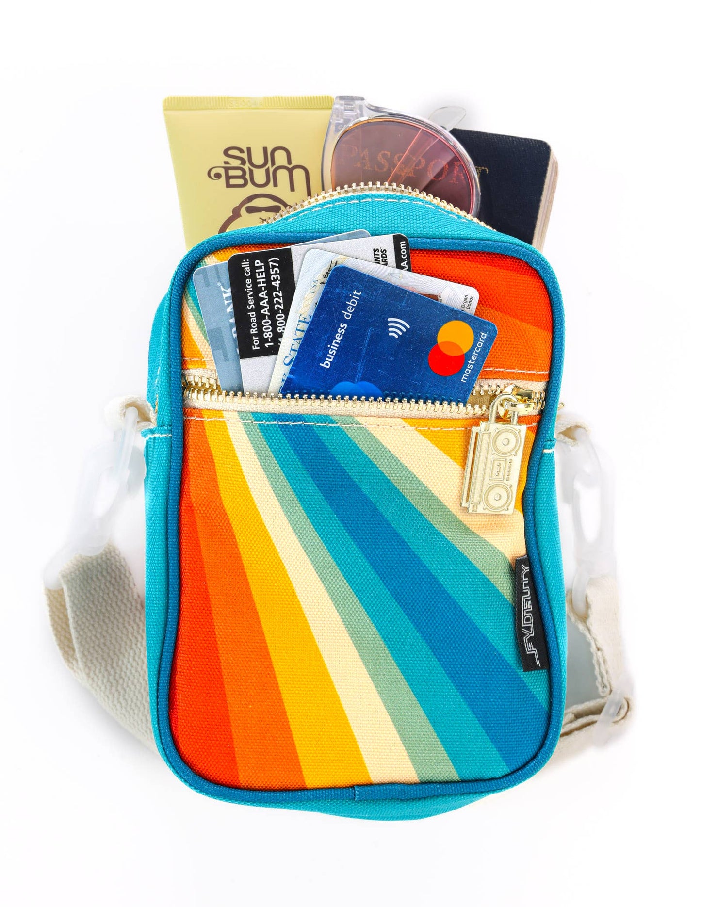 Retro Rainbow Mini Brick Bag