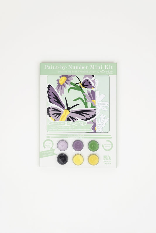 Lavender Butterflies MINI Paint-by-Number Kit