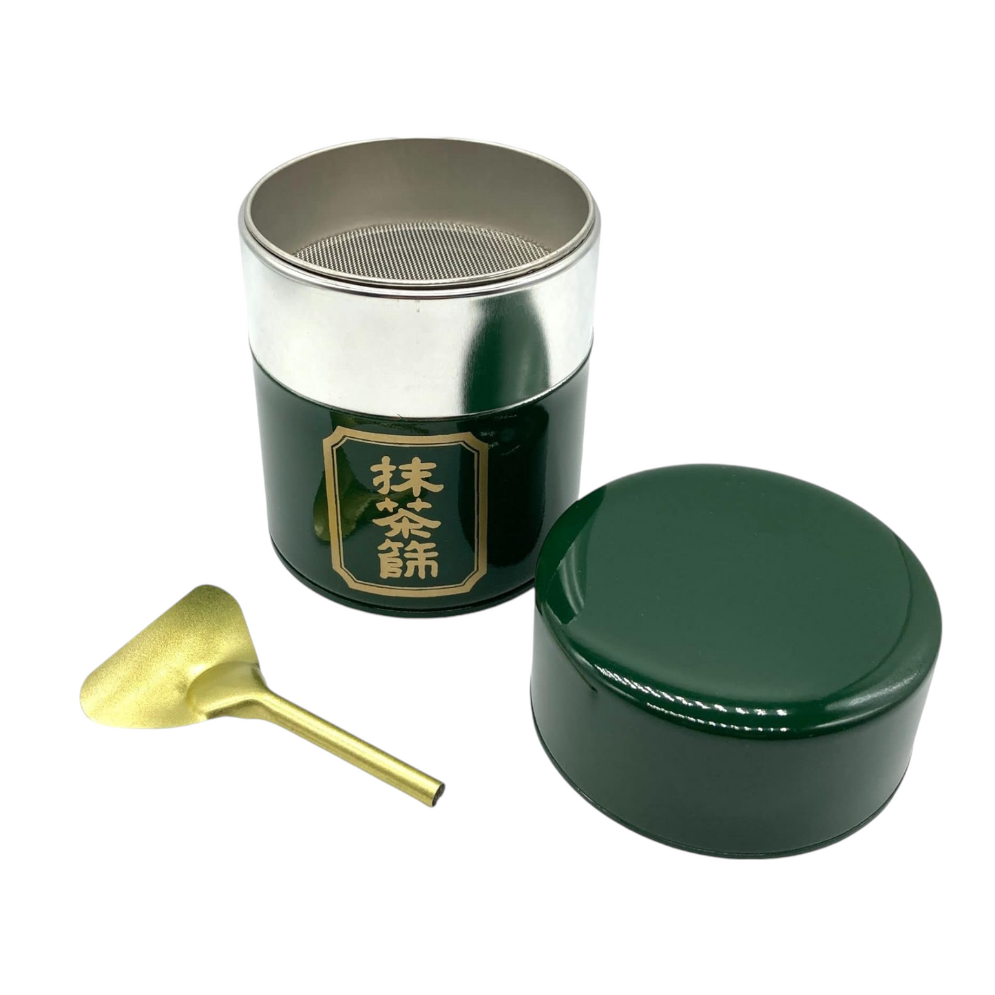 5.3oz Matcha Tin Container With Mesh Sifter and Scoop